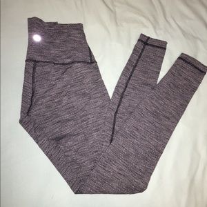Heather gray pattern lululemon leggings